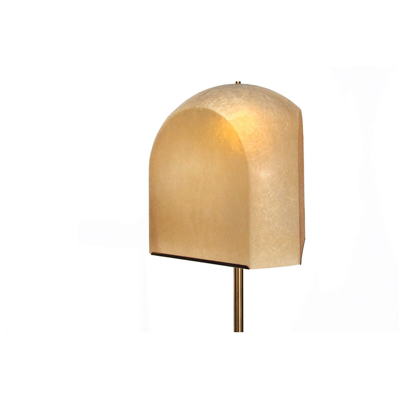 Vintage brass floor lamp by Salvatore Gregorietti for Lamperti, 1960s