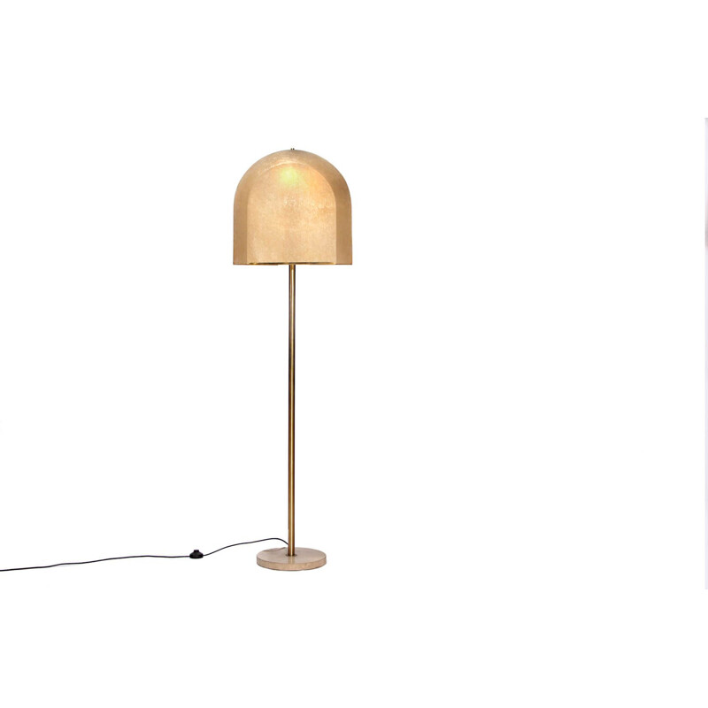 Vintage brass floor lamp by Salvatore Gregorietti for Lamperti, 1960s