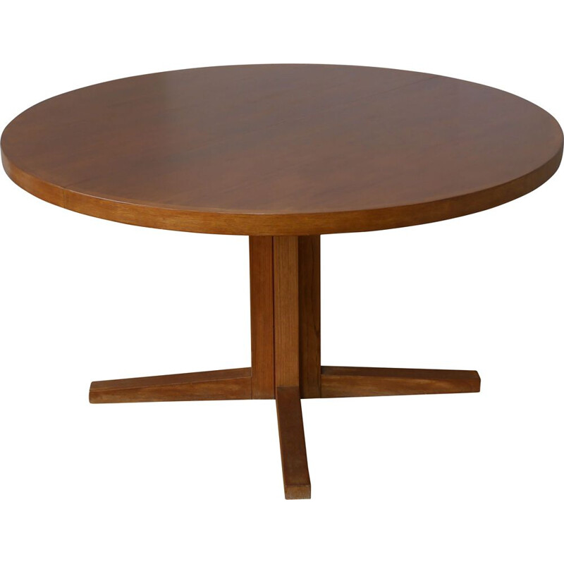 Scandinavian vintage teak table by John Mortensen for Heltborg, Denmark 1960s