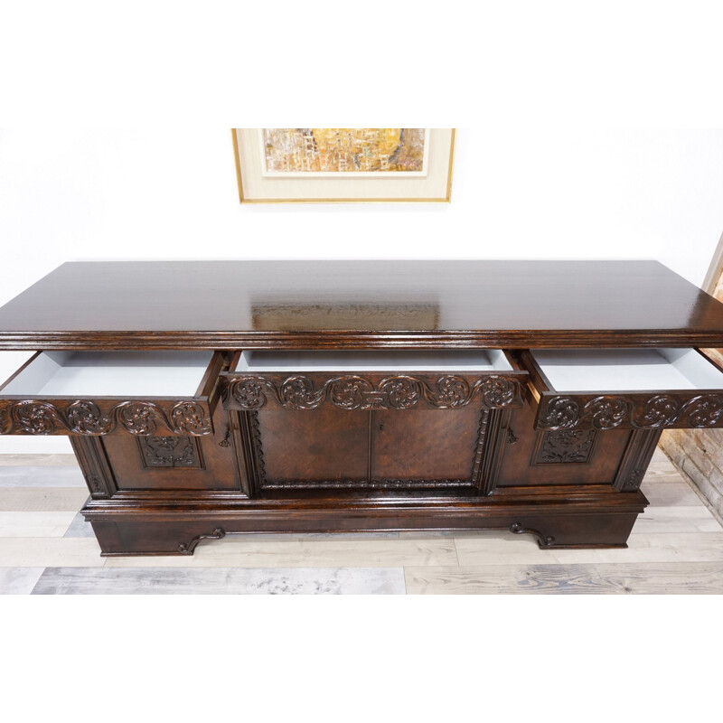 Vintage oak sideboard, 1900