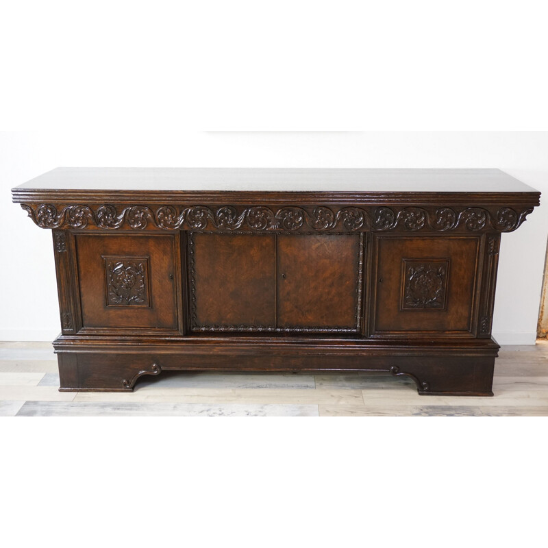 Vintage oak sideboard, 1900