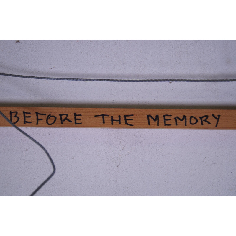 Vintage panel art "Before the memory" by Hennie van Overbeek, Netherlands 1995