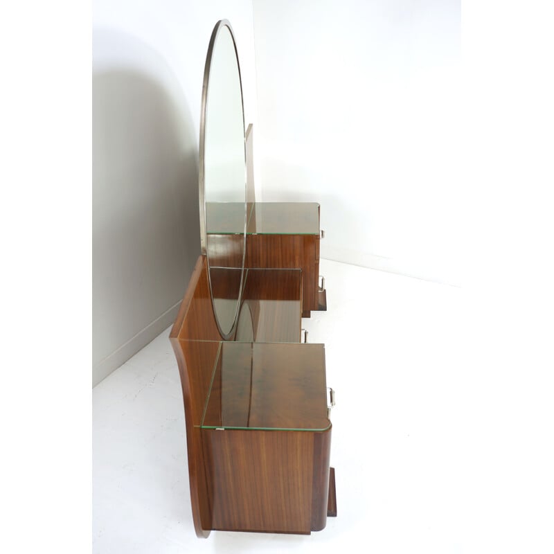 Vintage art deco wooden dressing table, 1930