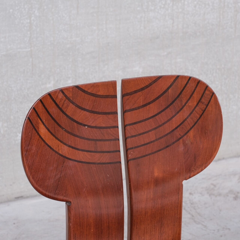 Set of 6 vintage "Africa" chairs by Tobia & Afra Scarpa for Maxalto, Italy 1975s