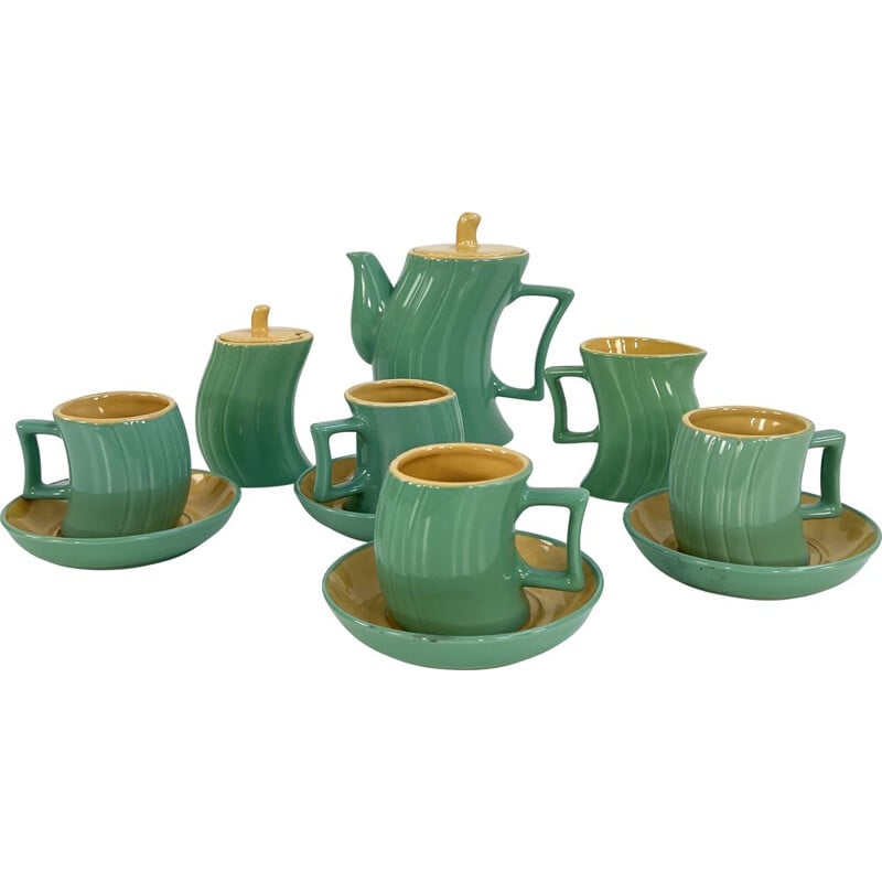 Vintage tea service in Ceramic by Massimo Losa Ghini for Naj Oleari, 1980s