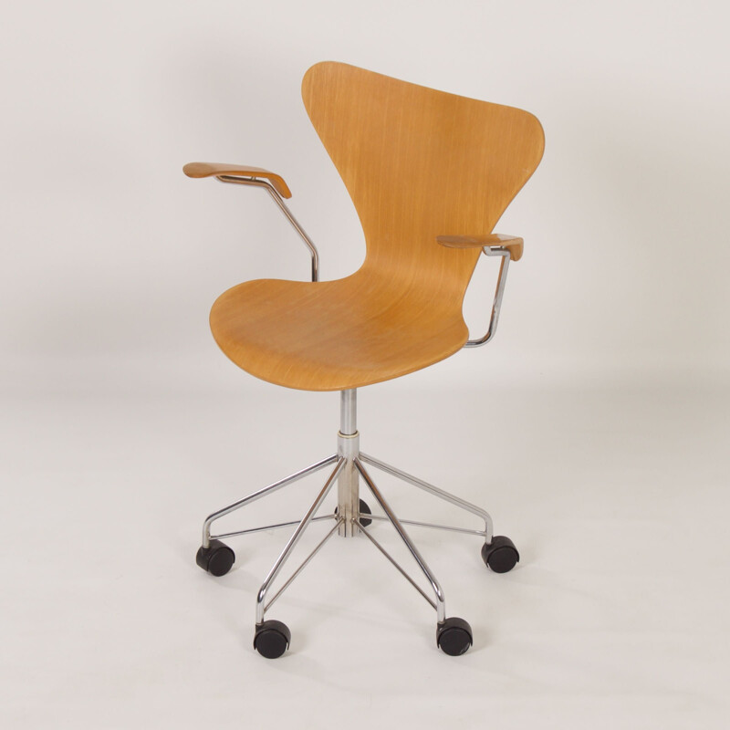 Sedia da scrivania Butterfly 3217 di Arne Jacobsen per Fritz Hansen, 1980