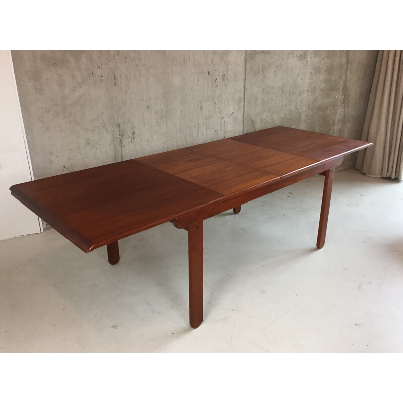 Extendable dining table in teak - 1970s