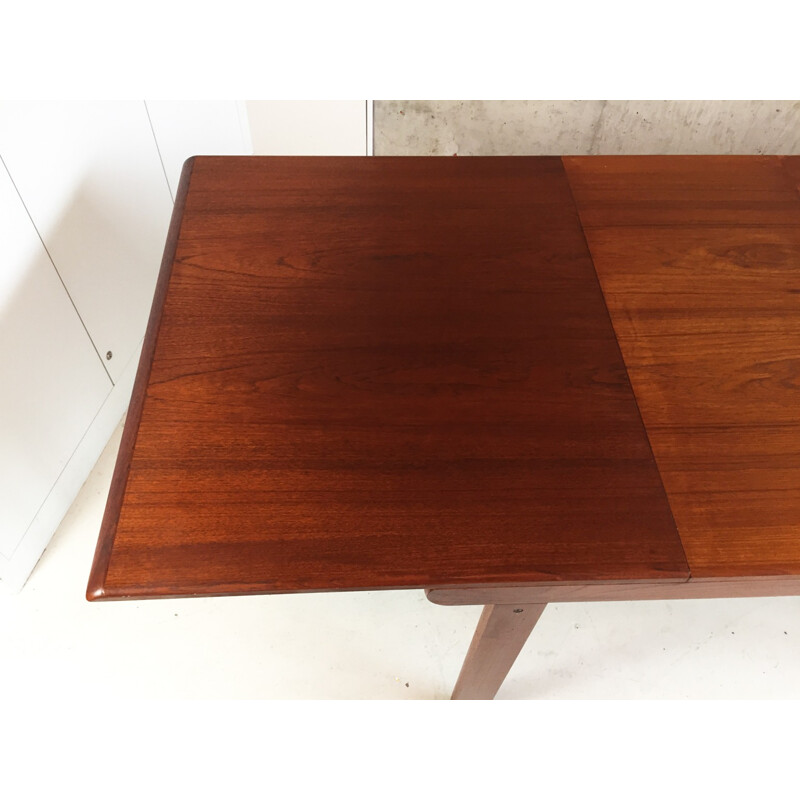 Extendable dining table in teak - 1970s