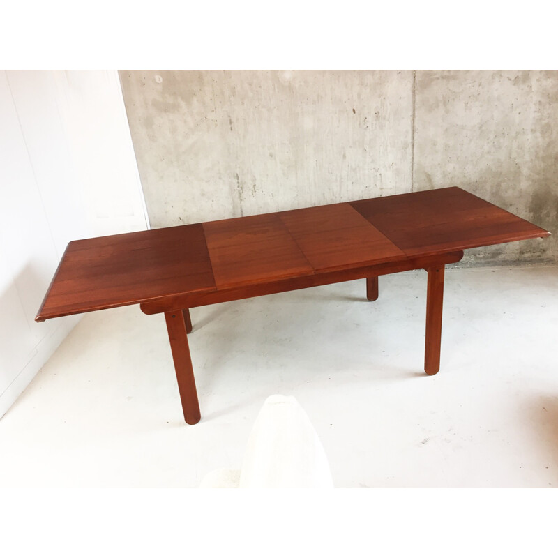 Extendable dining table in teak - 1970s