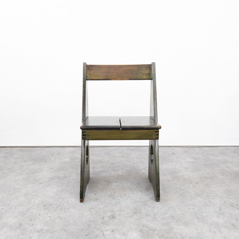 Mid-century brutalist desk chair by Gilbert Marklund for Furusnickarn