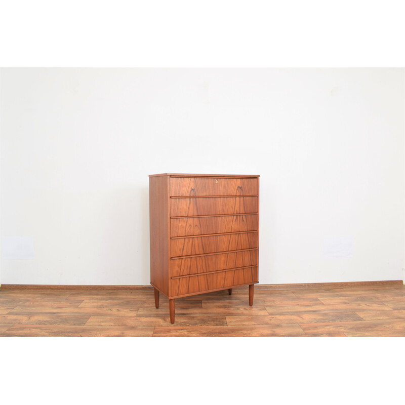 Mid-century danish teak chest of drawers, Denmark 1960s