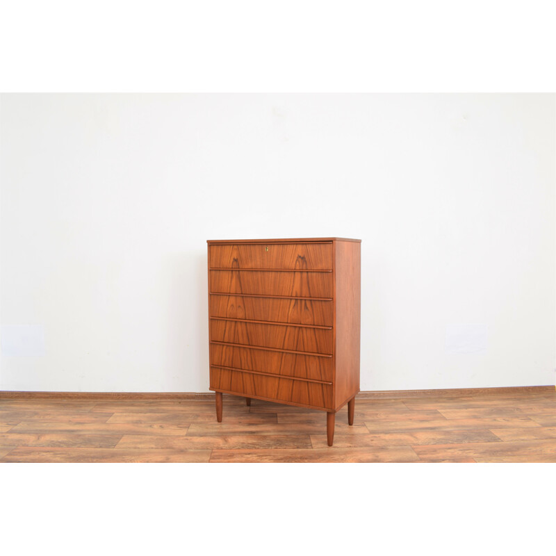 Mid-century danish teak chest of drawers, Denmark 1960s