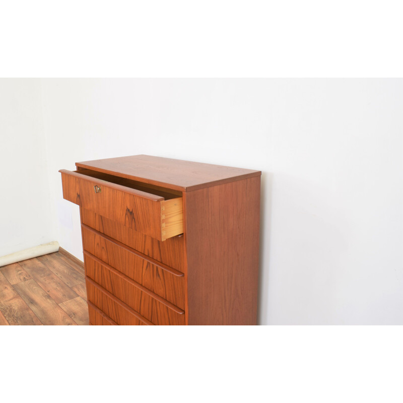 Mid-century danish teak chest of drawers, Denmark 1960s