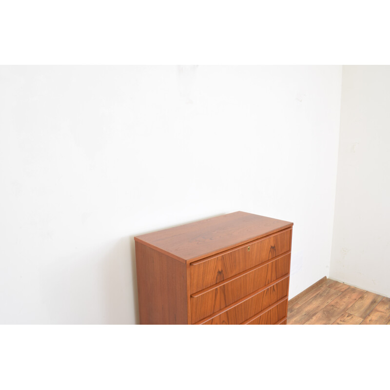 Mid-century danish teak chest of drawers, Denmark 1960s