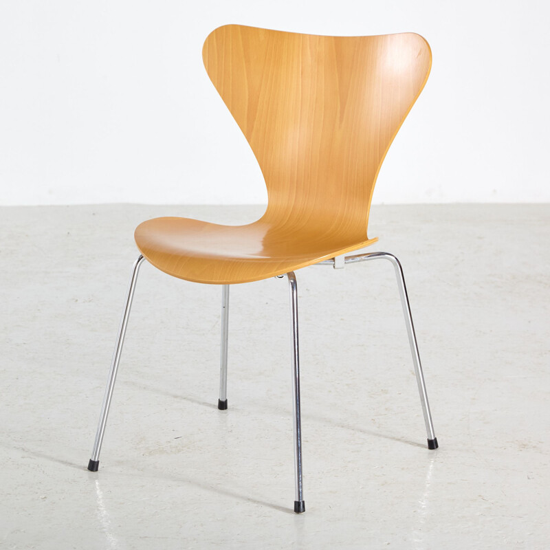 Sedia vintage Mod3107 di Arne Jacobsen per Fritz Hansen