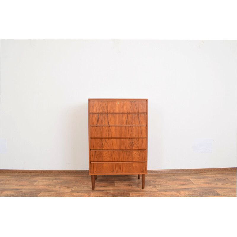 Mid-century danish teak chest of drawers, 1960s