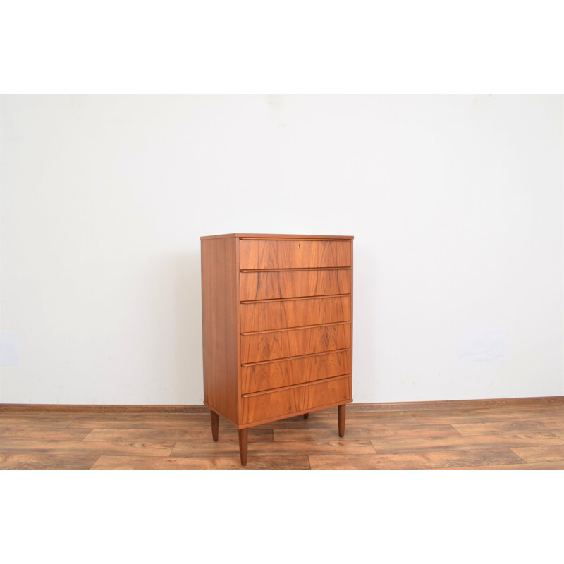 Mid-century danish teak chest of drawers, 1960s