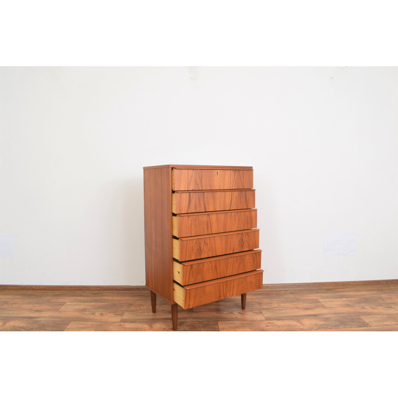 Mid-century danish teak chest of drawers, 1960s