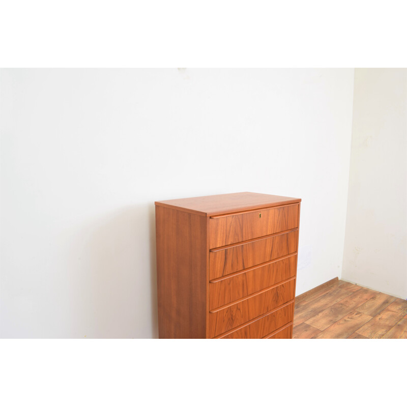 Mid-century danish teak chest of drawers, 1960s