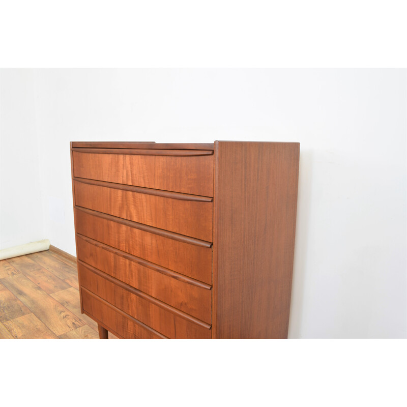 Mid-century Danish teak chest of drawers, 1960s