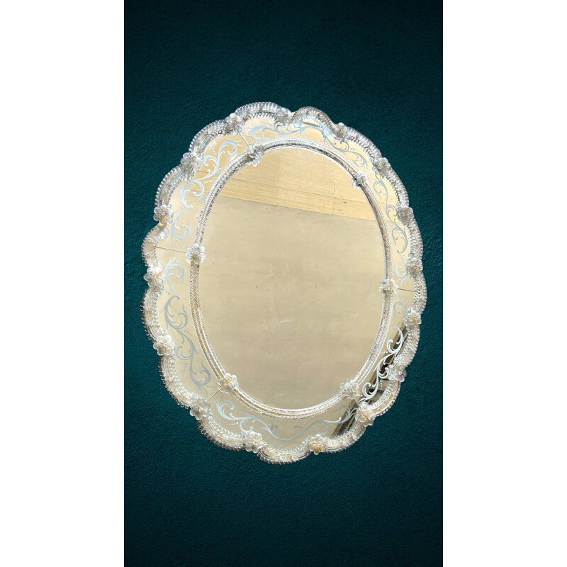 Vintage mirror in murano glass