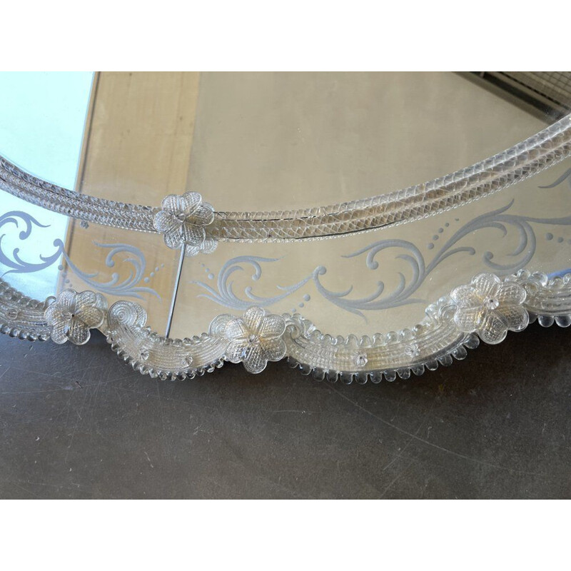 Vintage mirror in murano glass