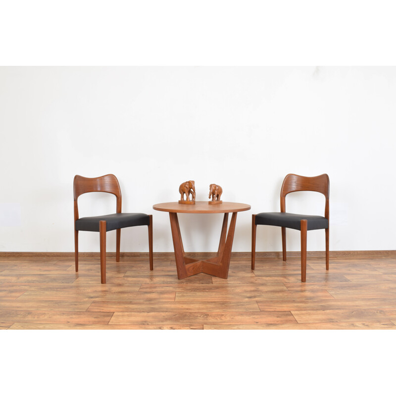 Set of 4 vintage teak chairs by Arne Hovmand-Olsen for Mogens Kold, 1960