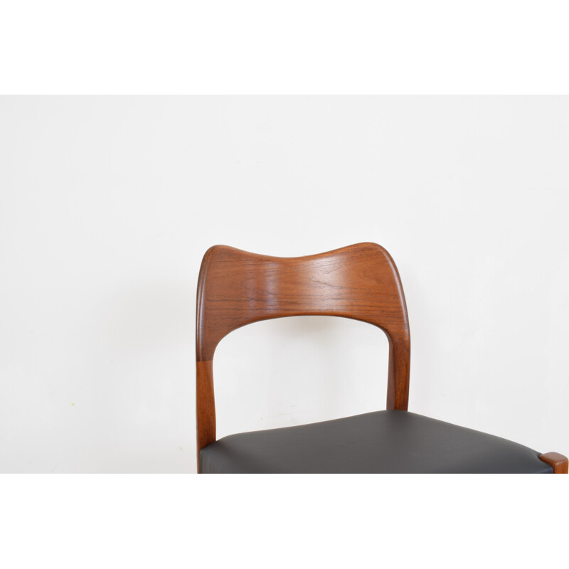 Set di 4 sedie vintage in teak di Arne Hovmand-Olsen per Mogens Kold, 1960