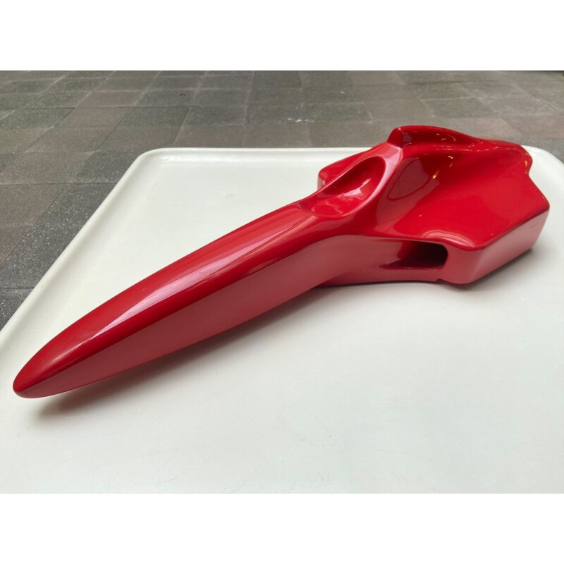 Vintage car sculpture "Red Bird" by André Ferrand