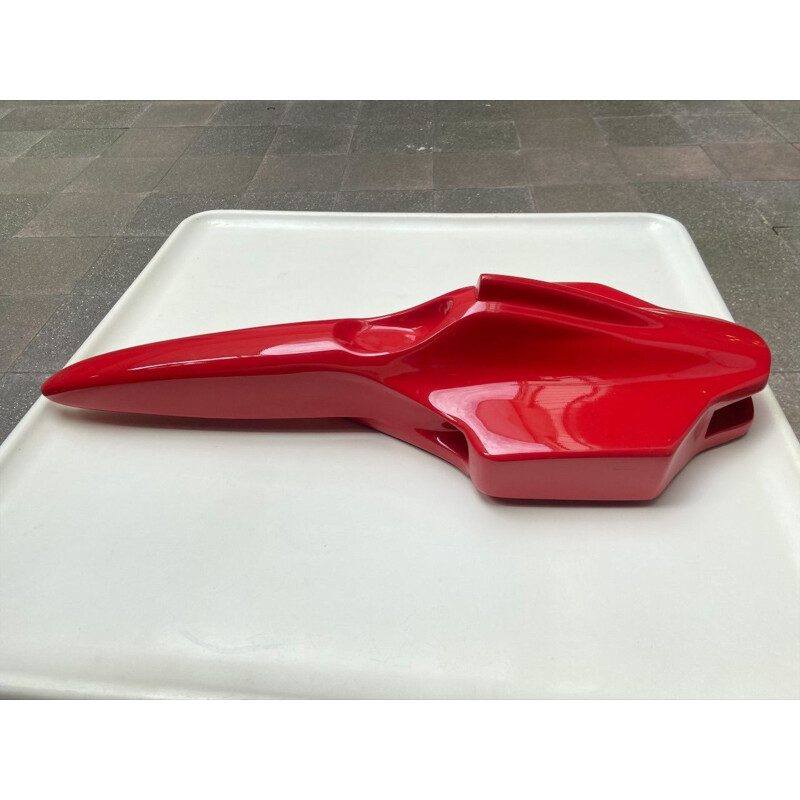 Vintage car sculpture "Red Bird" by André Ferrand