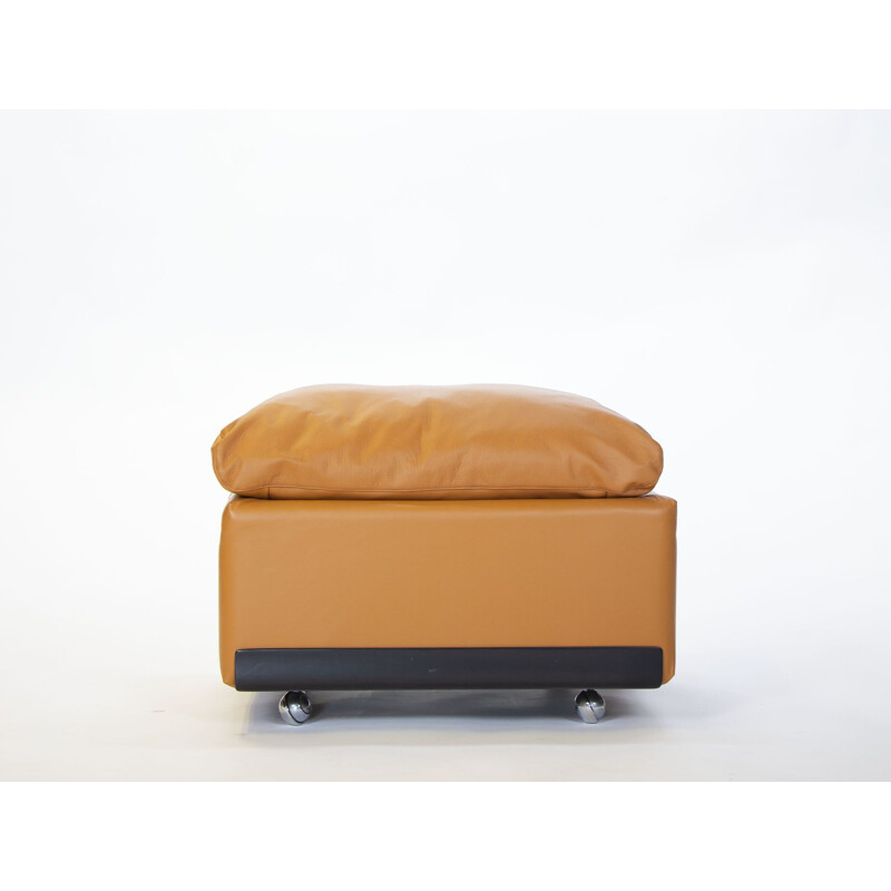 Vintage fauteuil en voetenbank 620 van Dieter Rams voor Vitsoe, 1962