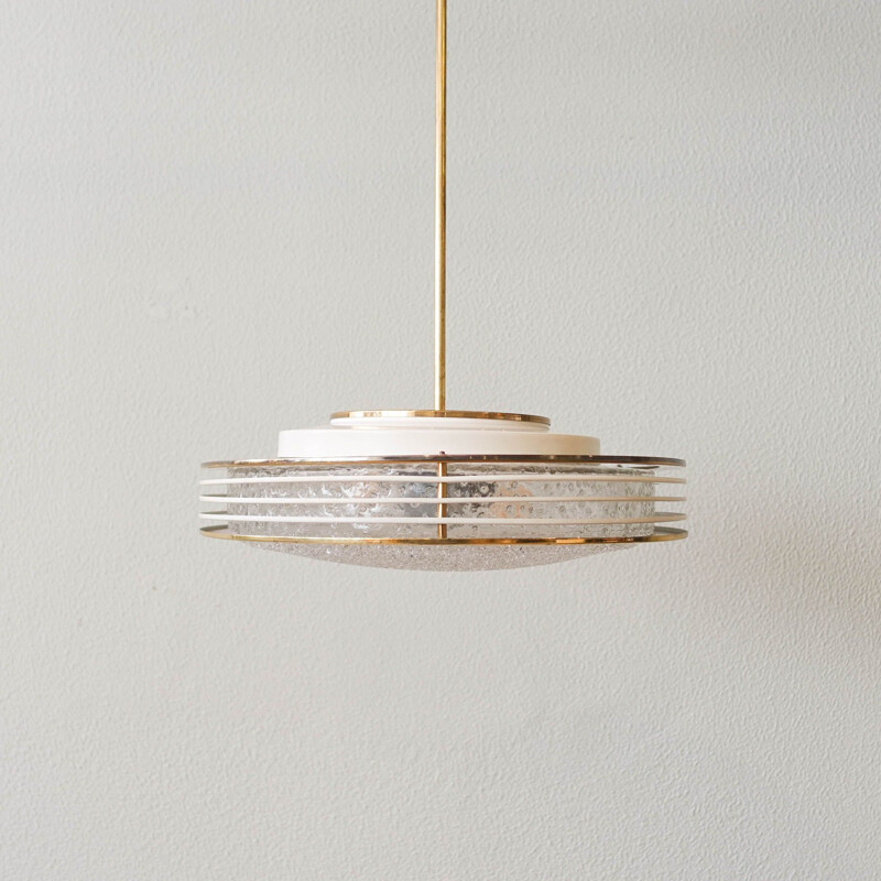 Vintage Saturno pendant lamp by Doria Leuchten, Germany 1960s