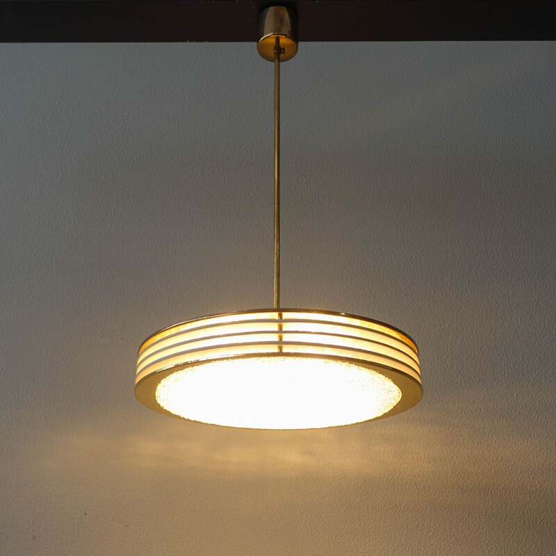 Vintage Saturno hanglamp van Doria Leuchten, Duitsland 1960