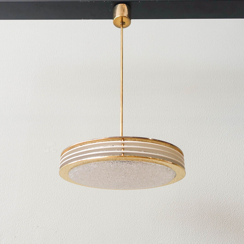 Vintage Saturno pendant lamp by Doria Leuchten, Germany 1960s