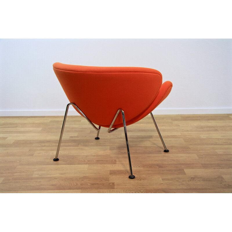 Artifort "Orange Slice" lounge chair in orange fabric, Pierre PAULIN - 1970s