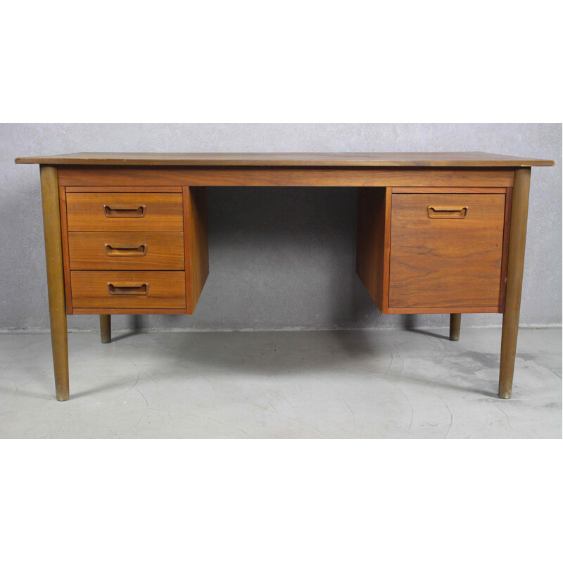 Danish vintage teak desk, 1960s