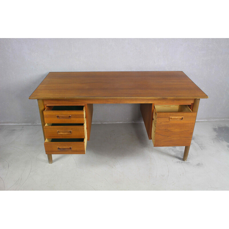 Danish vintage teak desk, 1960s