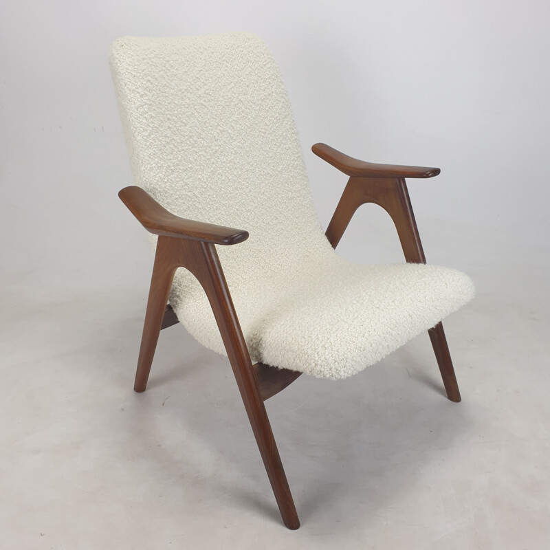 Pair of vintage teak armchairs by Louis van Teeffelen for Wébé, Netherlands 1960