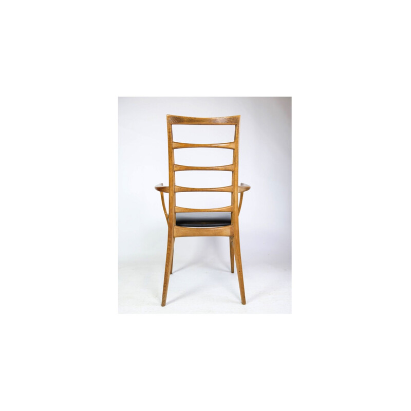 Vintage oakwood armchair model Lis by Niels Koefoed for Niels Koefoed, 1960s