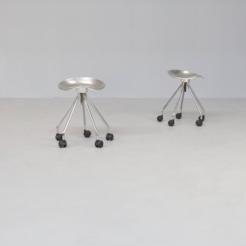 Pair of vintage "jamaica" stools by Pepe Cortés for Amat 3, 1970s