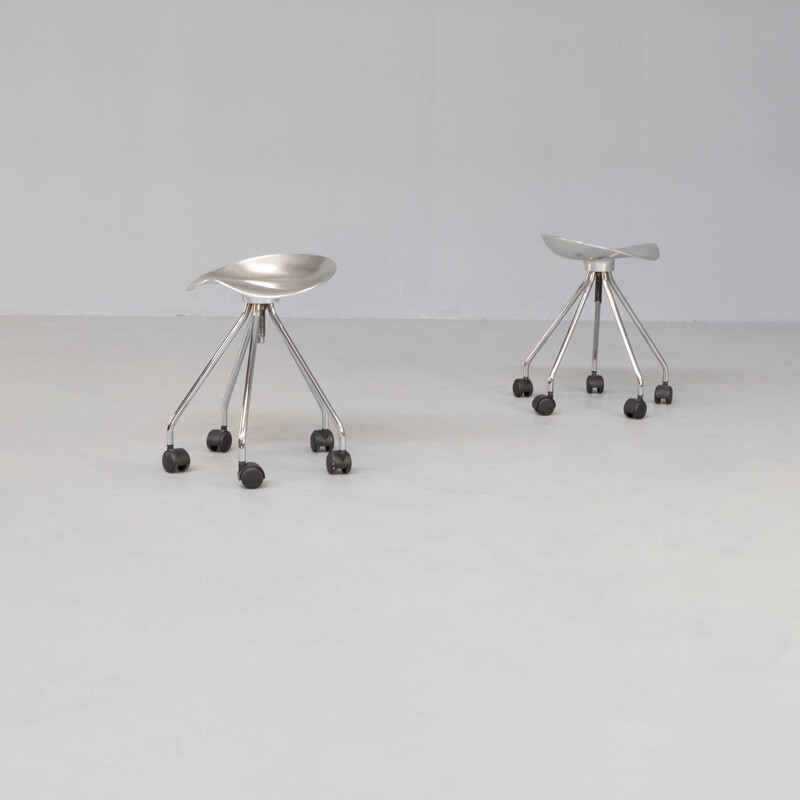 Pair of vintage "jamaica" stools by Pepe Cortés for Amat 3, 1970s