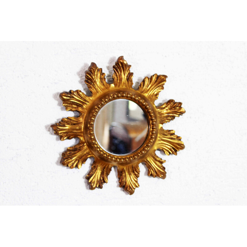 Vintage resin sun mirror, 1970-1980