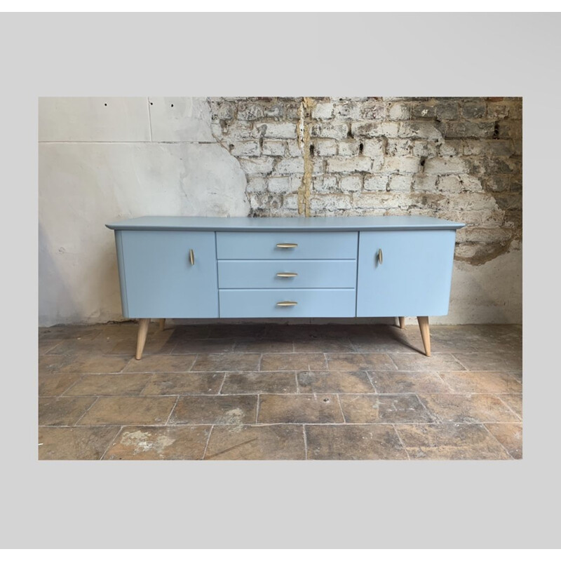 Blue vintage tv stand, 1960