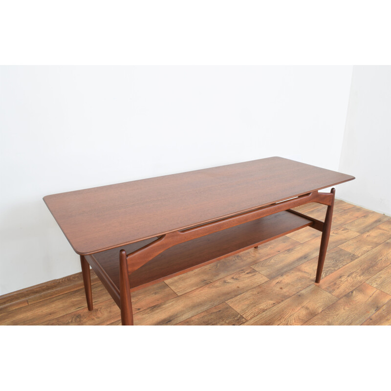 Table basse vintage en teck, Danemark 1960