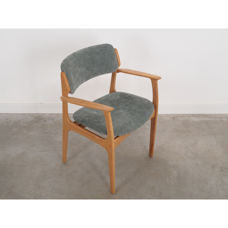 Vintage Danish beechwood armchair by Erik Buch, 1960s