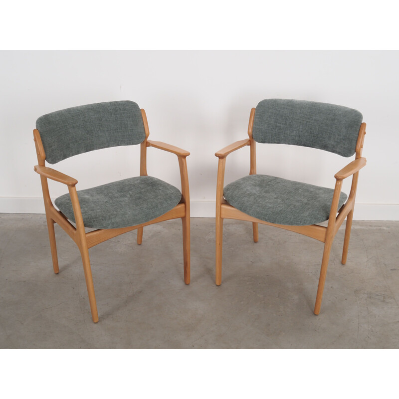 Vintage Deense beukenhouten fauteuil van Erik Buch, 1960