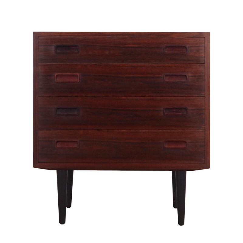 Rosewood vintage Danish chest of drawers by Hundevad & Co, 1970s