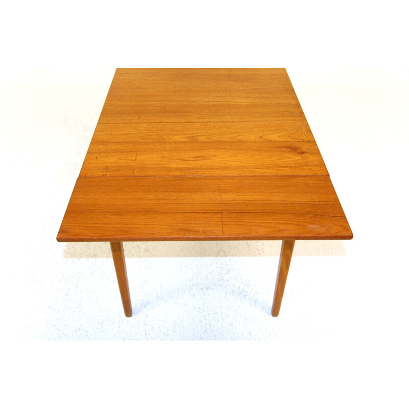 Vintage extendable teak table, Sweden 1960