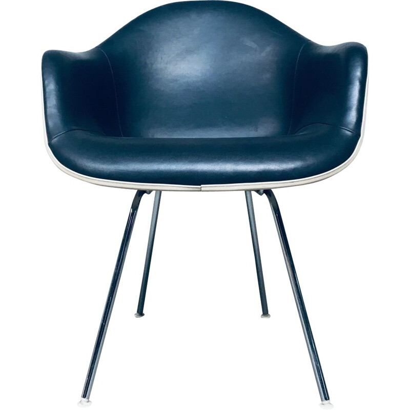 Fauteuil vintage en cuir par Charles et Ray Eames pour Herman Miller, États-Unis 1960