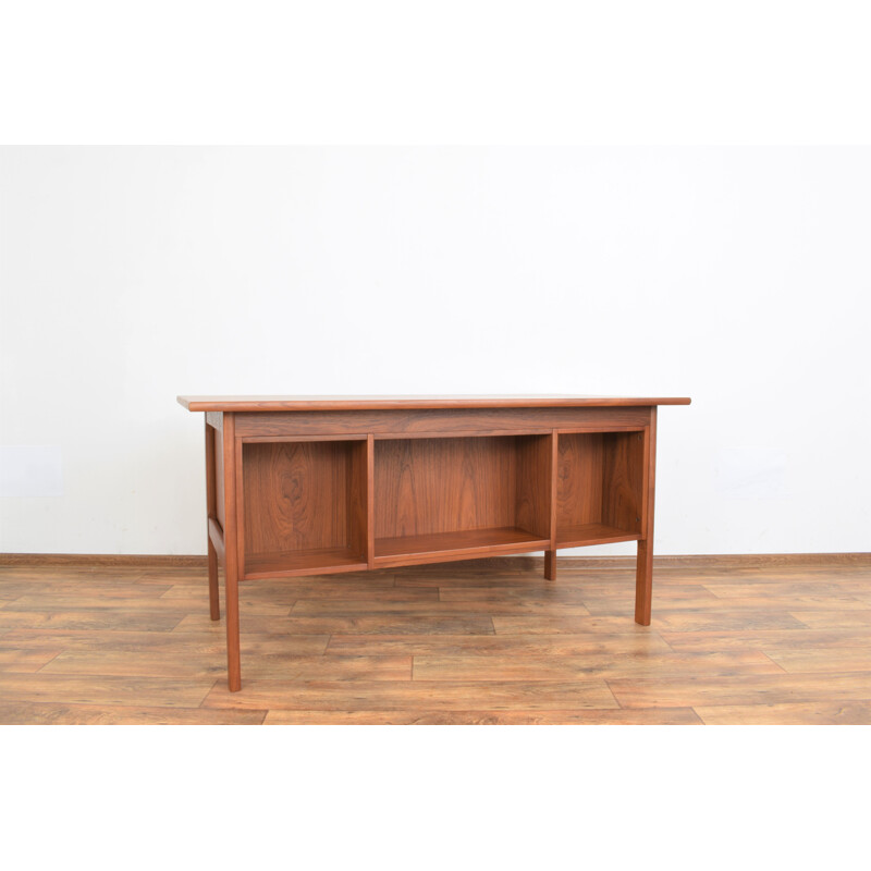 Mid-century Danish Freestanding teak desk, 1960s